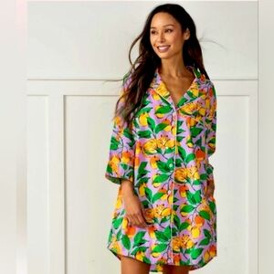 Printfresh Mango Tabby Sleep Shirt Size Small, Like New Condition!